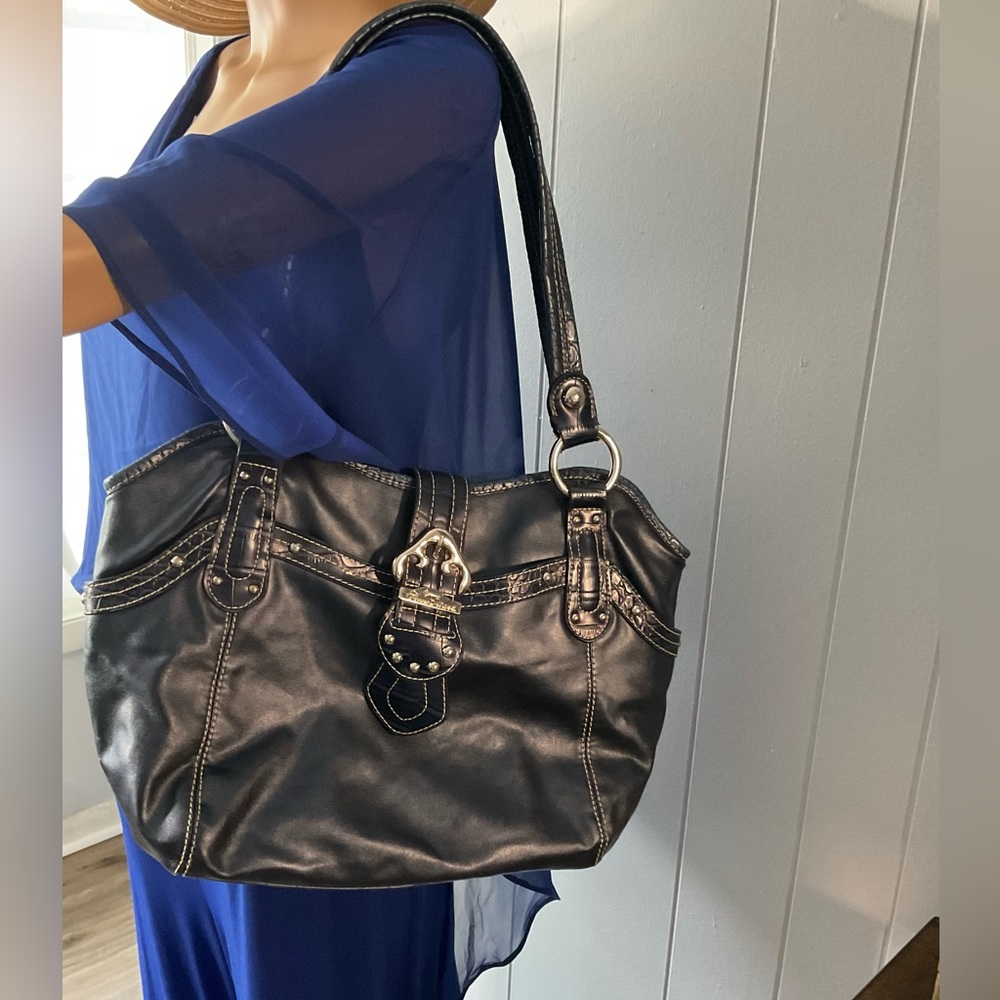 Genna De Rossi. Shoulder Purse Blue.